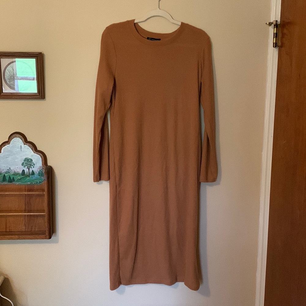 Gold Sweater Dress